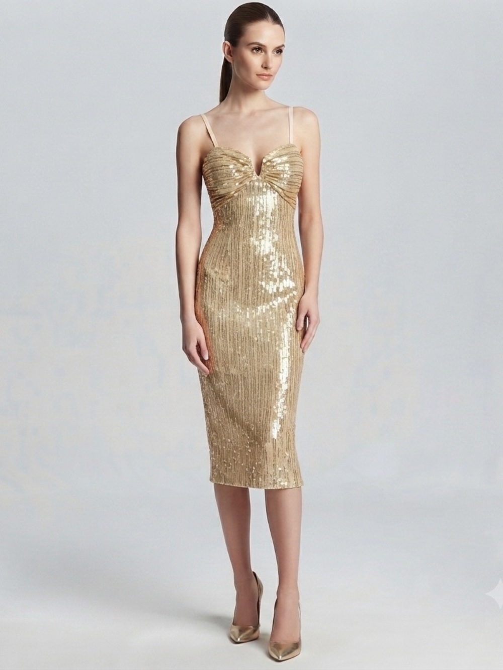 Siena Sequined Midi Dress